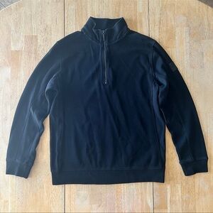 DKNY JEANS Black Quarter Zip Sweater ~ Size: M